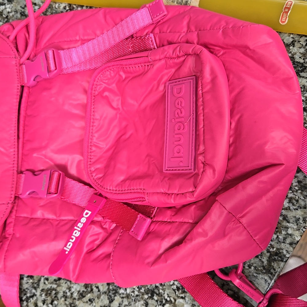 Desigual Pink Backpack
